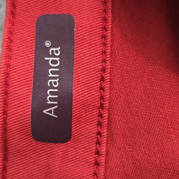 GLORIA VANDERBILT WOMEN'S PLUS  "AUTUMN BLAZE" PANTS JEANS AMANDA SIZE 22W SHORT - Picture 8 of 16